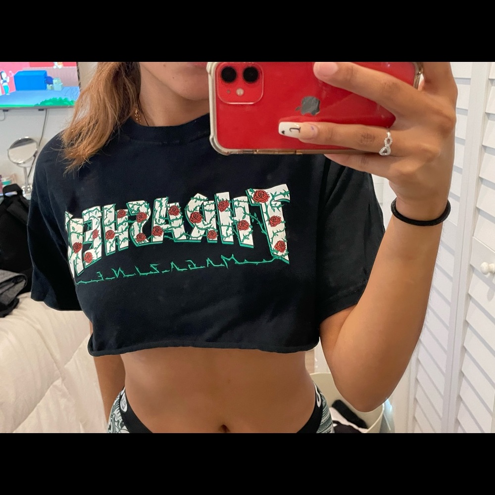 Cropped thrasher shirt